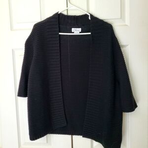 Chaus Black Knit Cardigan Sweater XL
